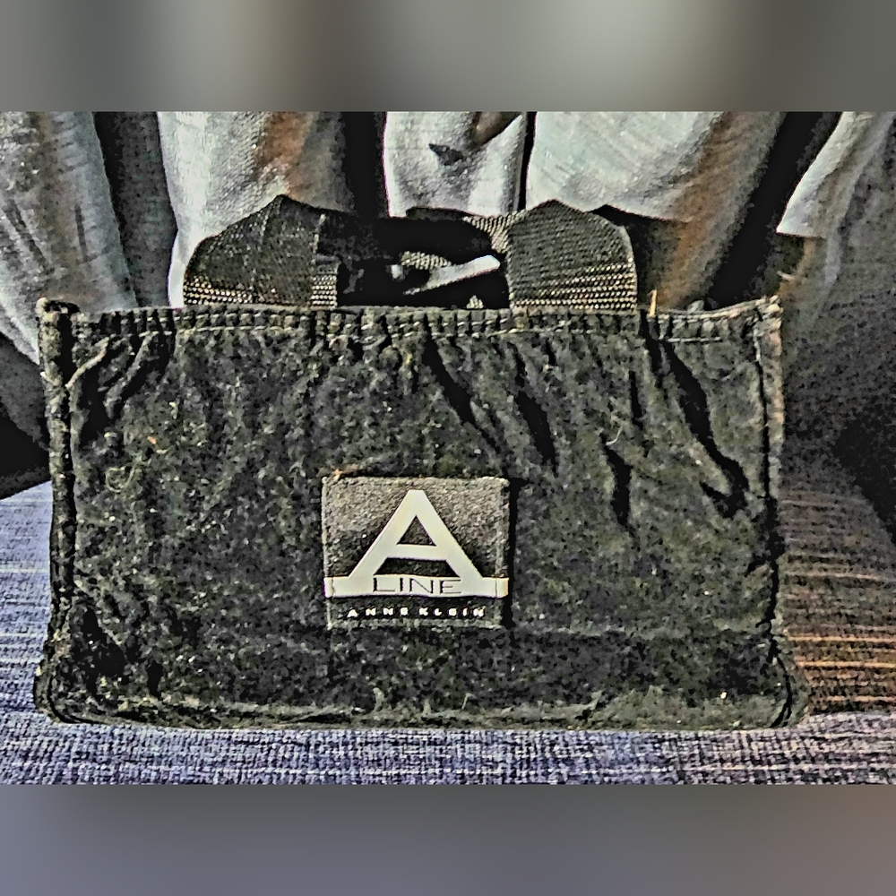 Anne Klein A-Line faux velvet handbag